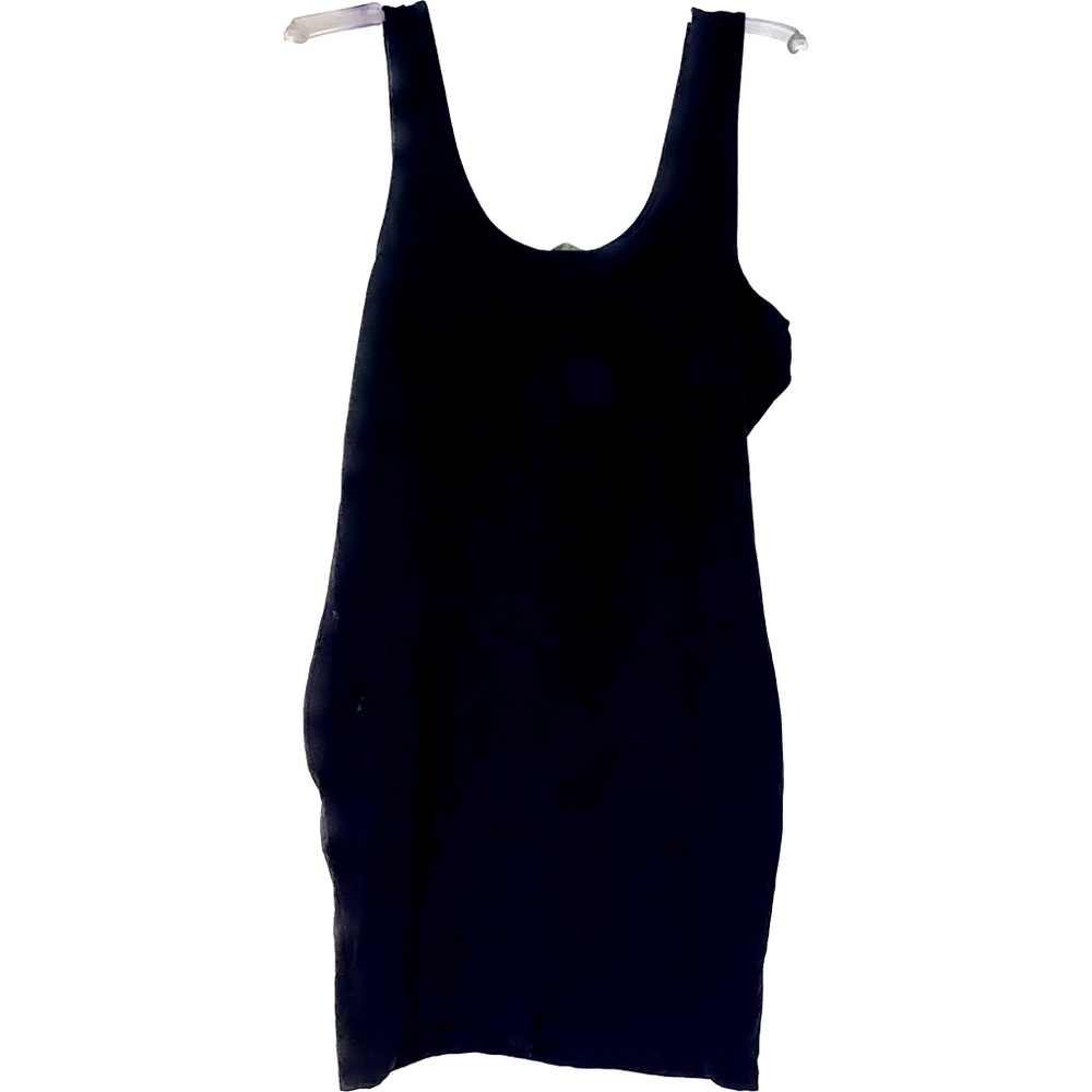 Black Basic Bodycon Mini Dress (Plus)